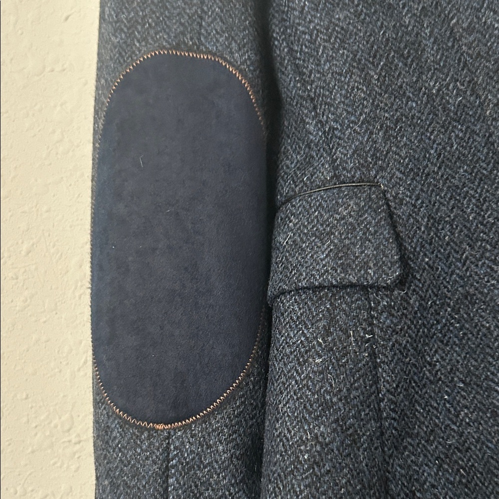 New Zara Navy Women's Blazer with Gold Button - Picture 7 of 9